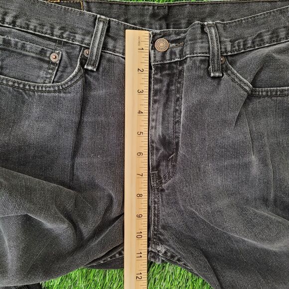 LEVIS 514 Straight Jeans 32x31 (33x32) Black Faded All-Over - Picture 13 of 16